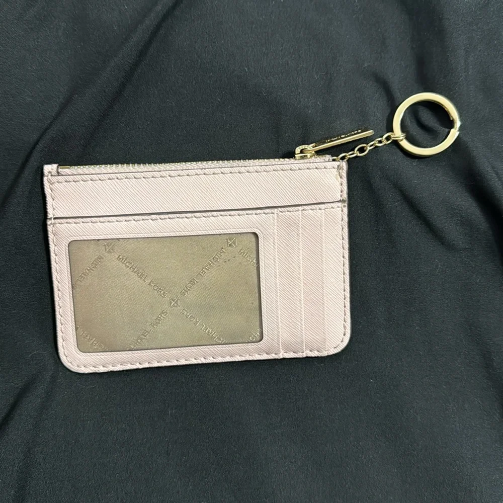 Michael Kors Jet Set Travel Small Top Zip Coin Pouch ID Holder Saffiano Leather - Picture 2 of 7